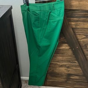 New York and Company green pants. Size 18